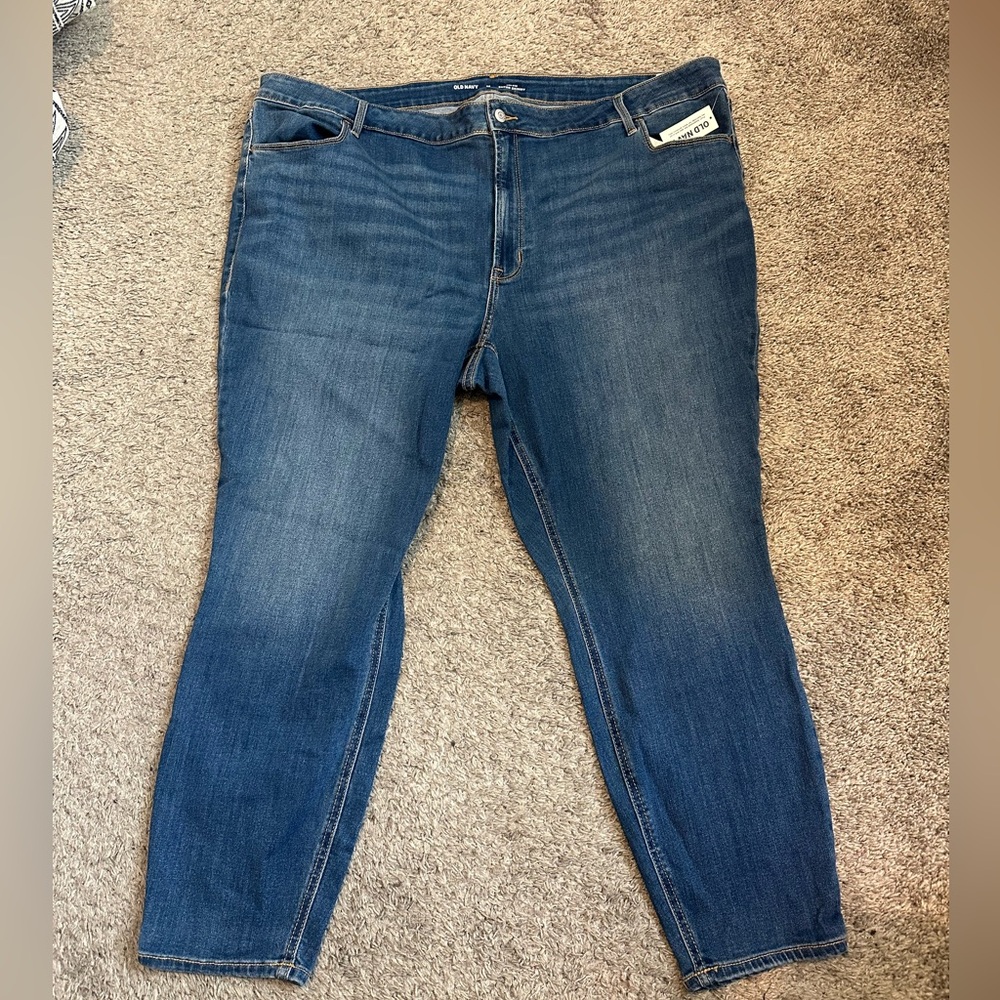 Super skinny blue jeans